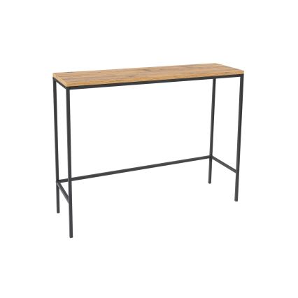 Console tafel CANVAS 80x100 cm grenen atlantic/zwart