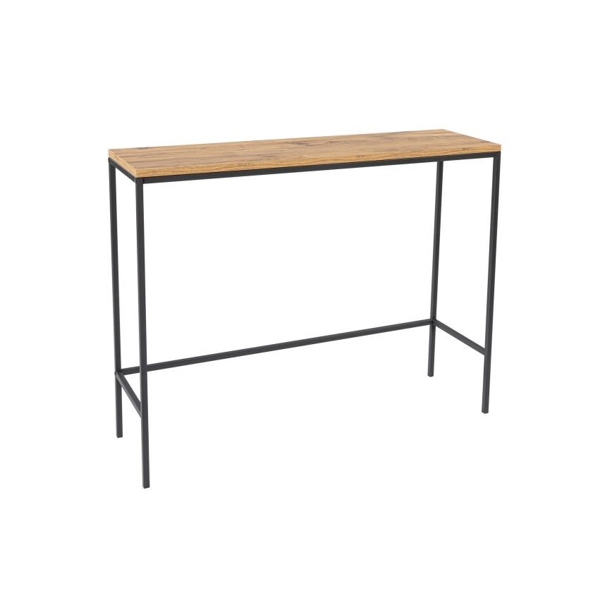 Console tafel CANVAS 80x100 cm grenen atlantic/zwart
