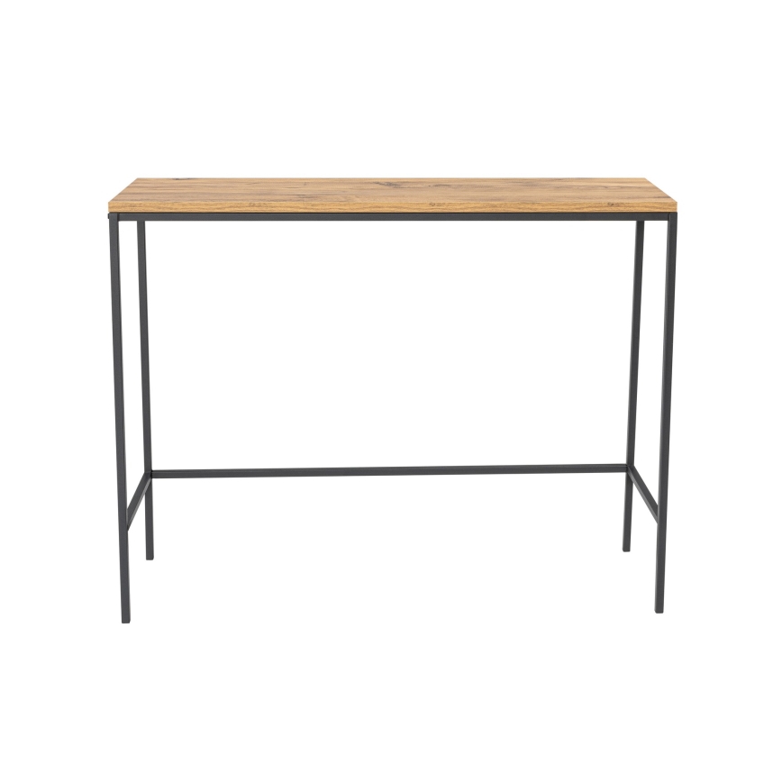Console tafel CANVAS 80x100 cm grenen atlantic/zwart