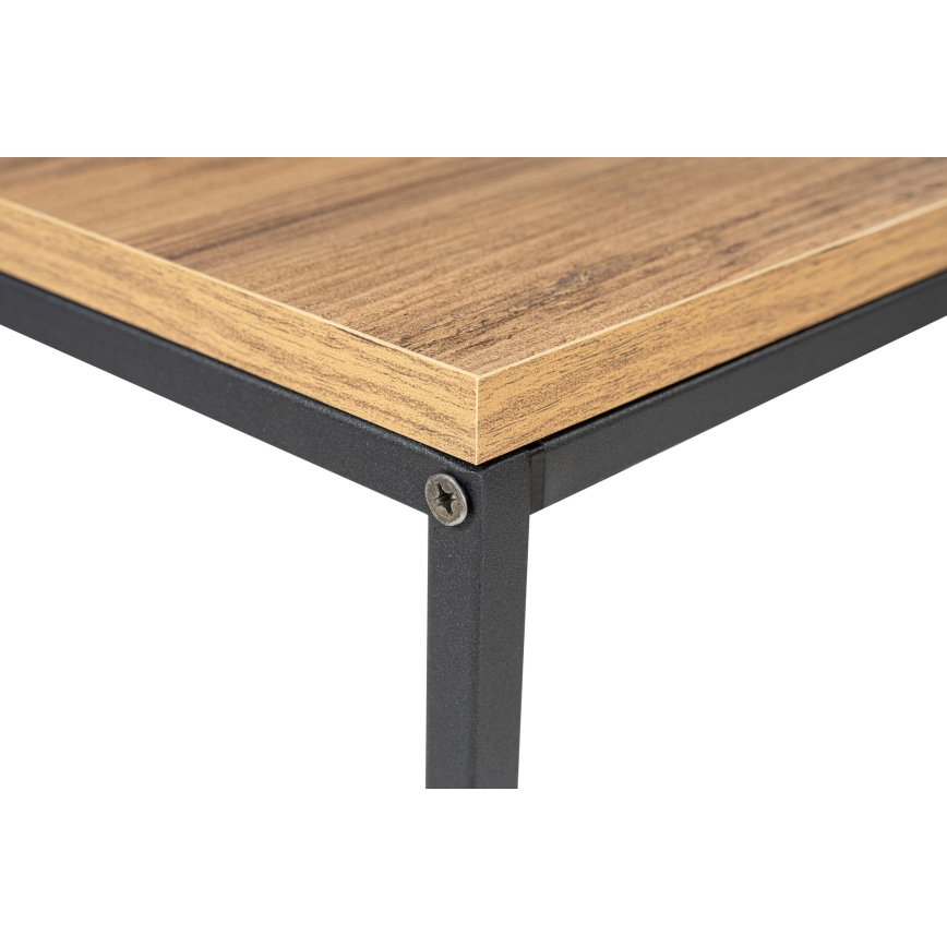 Console tafel CANVAS 80x100 cm grenen atlantic/zwart