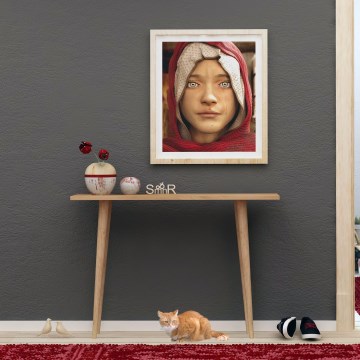 Consoletafel DESIDERO 74x100 cm bruin