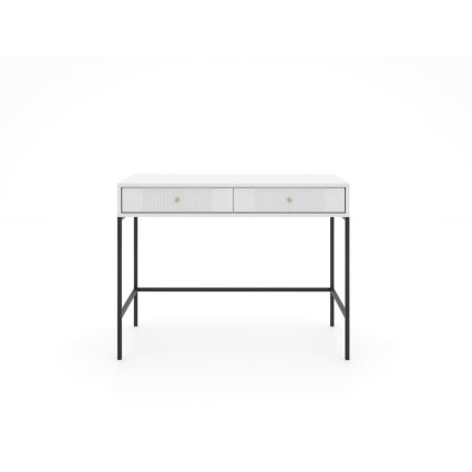 Consoletafel LUE 104x50 cm wit/zwart