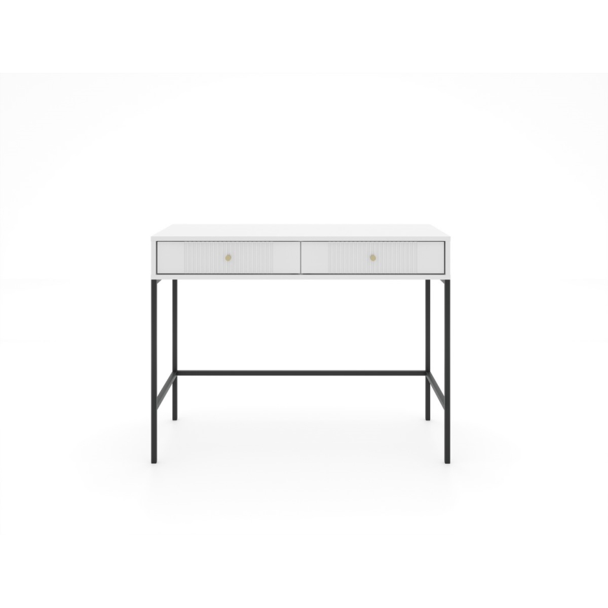 Consoletafel LUE 104x50 cm wit/zwart