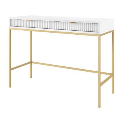 Consoletafel NOVA 77 x 104 cm wit/goud