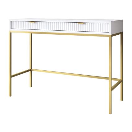 Consoletafel NOVA 77 x 104 cm wit/goud
