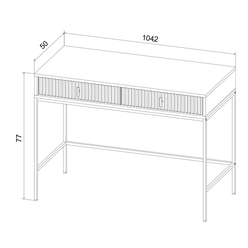 Consoletafel SUE groen/zwart