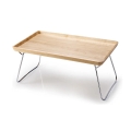 Continenta C3245 - Dienblad voor op bed 53x32 cm rubberhout