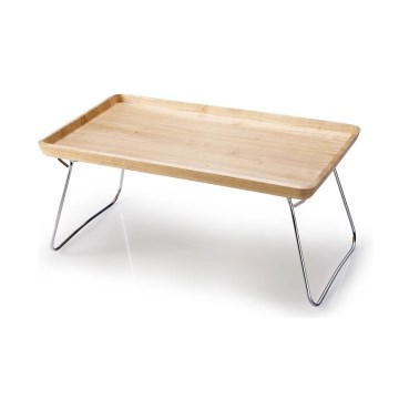 Continenta C3245 - Dienblad voor op bed 53x32 cm rubberhout