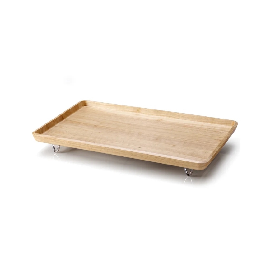 Continenta C3245 - Dienblad voor op bed 53x32 cm rubberhout