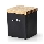 Continenta C3712 - Keramische etenswaren trommel met deksel 10x10x12,5 cm