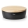 Continenta C3732 - Broodtrommel met deksel 36x23 cm zwart/rubberhout