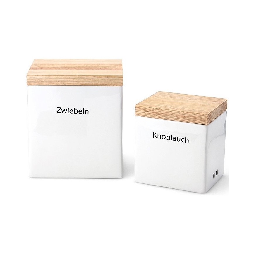Continenta C3921 - Keramische etenswarendoos met deksel 14x12x15,5 cm rubber vijg