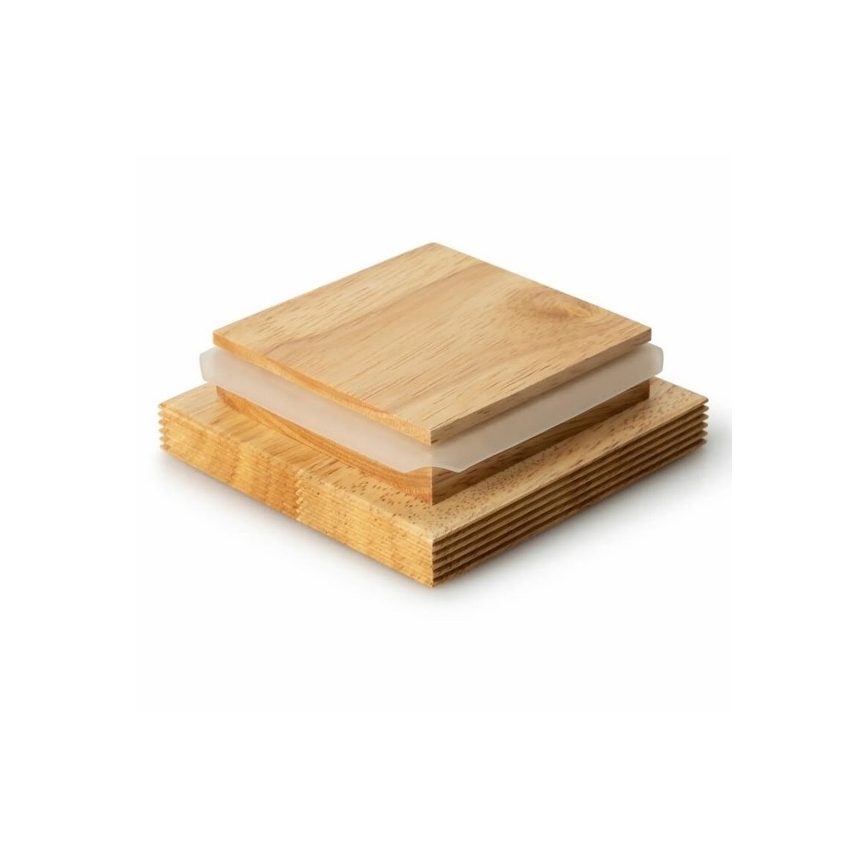 Continenta C3921 - Keramische etenswarendoos met deksel 14x12x15,5 cm rubber vijg