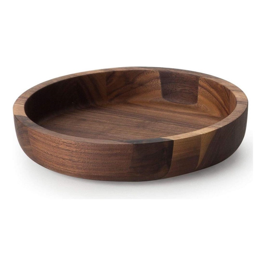 Continenta C4233 - Houten kom 20x4,3 cm walnoot hout