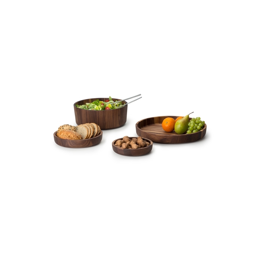 Continenta C4234 - Houten Kom 25x4,8 cm walnoot hout