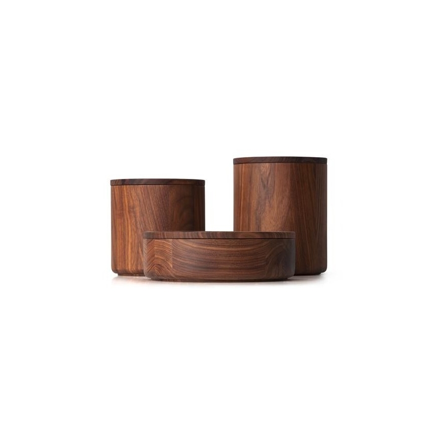 Continenta C4273 - Houten Trommel 13x13 cm walnoot hout