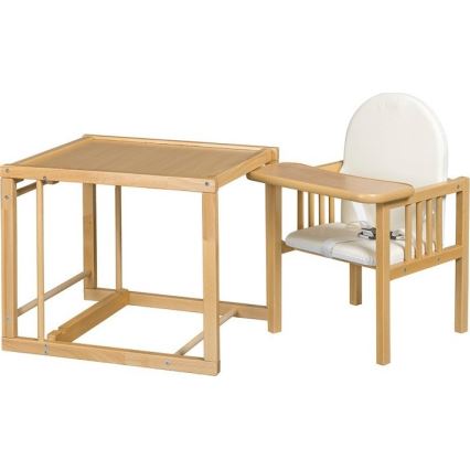 COSING - Kinder-eetstoel 2-in-1 Viktoria beuk/groen