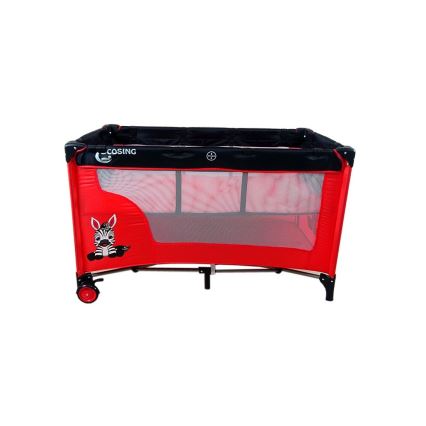 COSING - Reisbed met verstelbare positie ADAM Zebra Red