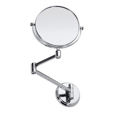 Cosmetische spiegel 18,5x26 cm zilverkleurig