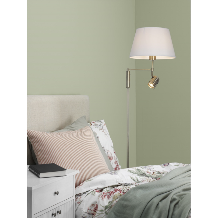 Cottex - Vloerlamp LIBRA 1xE27/60W/230V + GU10/40W