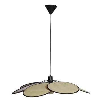 Cottex - Hanglamp aan kabel WINF 1xE27/8W/230V beige/zwart