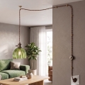 Cottex - Hanglamp met kabel en stekker NORA 1xE14/5W/230V groen