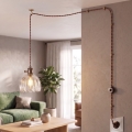 Cottex - Hanglamp met snoer en stekker NORA 1xE14/5W/230V helder