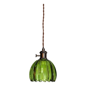 Cottex - Hanglamp NORA aan kabel 1xE14/5W/230V groen