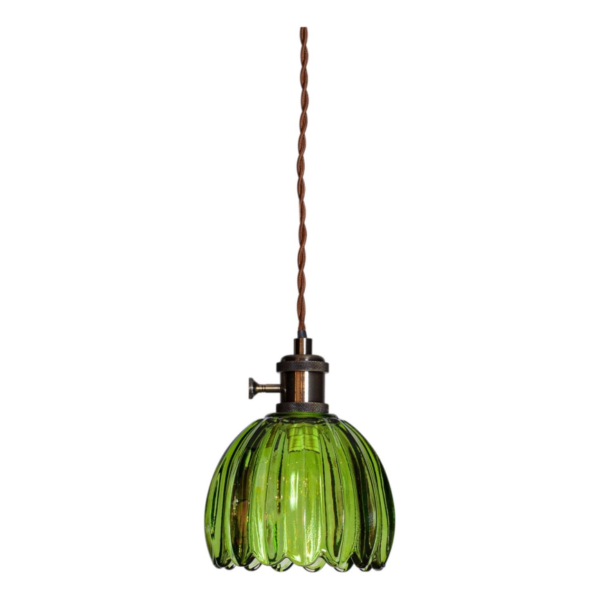Cottex - Hanglamp NORA aan kabel 1xE14/5W/230V groen