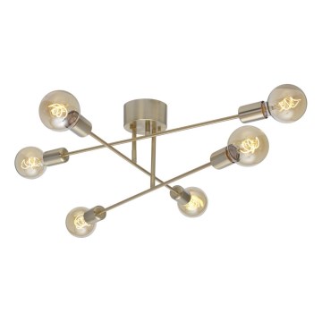 Cottex - Opbouwkroonluchter BATON 6xE27/60W/230V messing