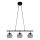 Cottex - Pendellamp CAPELLA met kabel 3xE14/40W/230V rookglas/zwart
