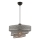 COUPER hanglamp aan kabel 1xE27/60W/230V grijs/glanzend chroom