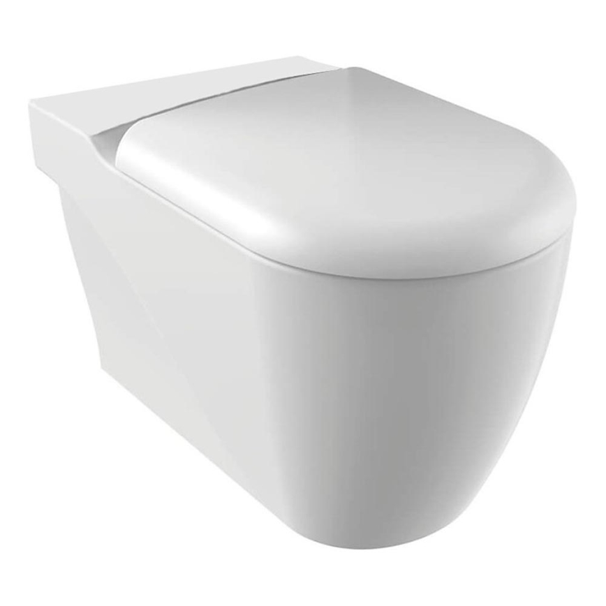 Creavit - WC-combinatie GRANDE XL, onder-/achterafvoer, keramiek/wit