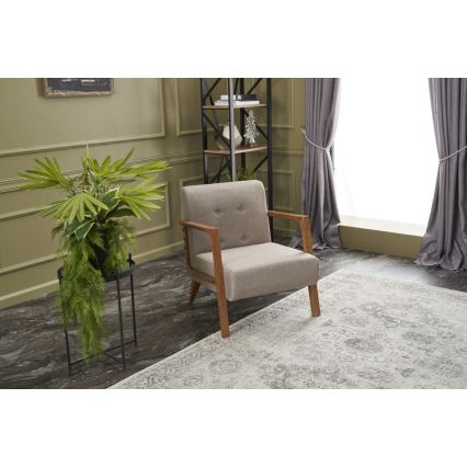 Crèmekleurige fauteuil DELI