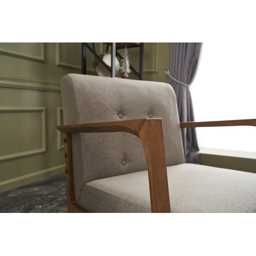 Crèmekleurige fauteuil DELI