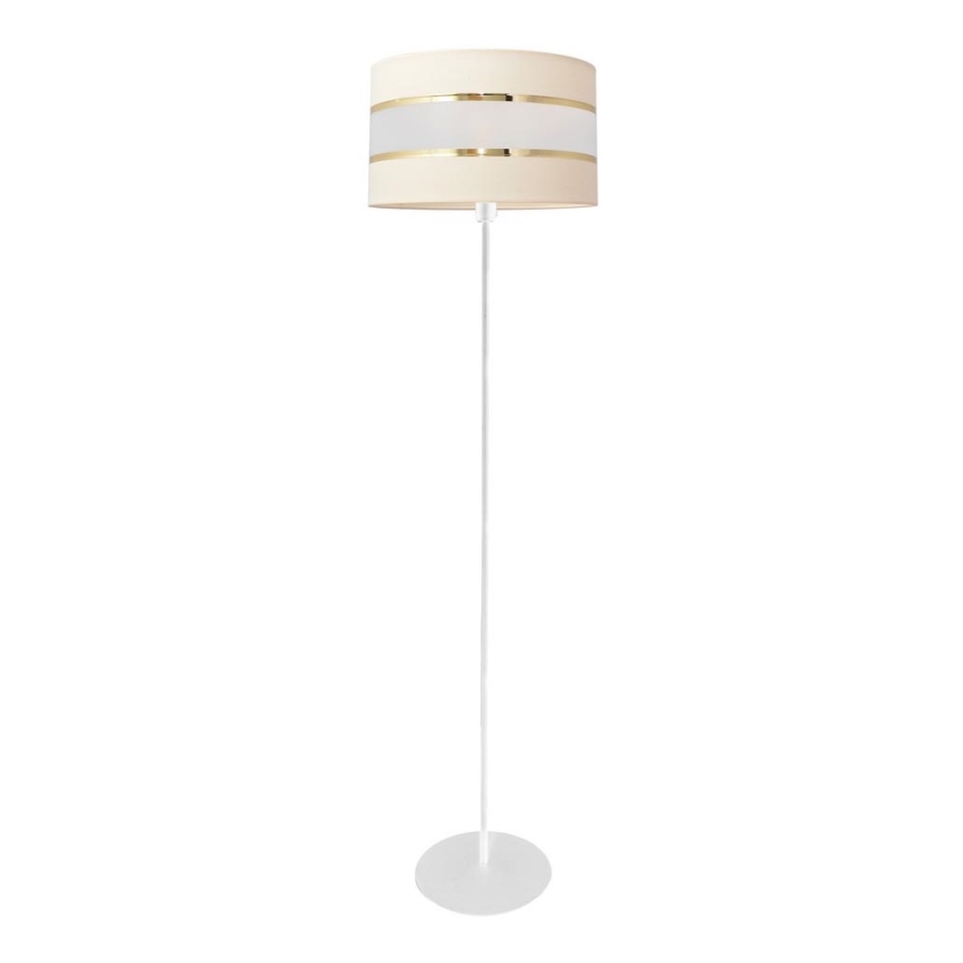 Crèmekleurige Vloerlamp HELEN 1x E27 / 15W / 230V