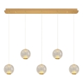 CREMONA Hanglamp met 5xLED/5W/230V 3000K goud