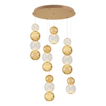 CREMONA LED/34W/230V 3000K gouden LED Hanglamp