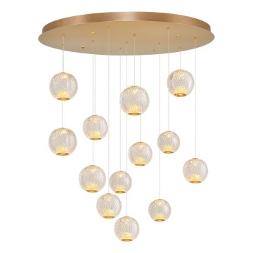 CREMONA LED Hanglamp 13xLED/5W/230V 3000K Goud
