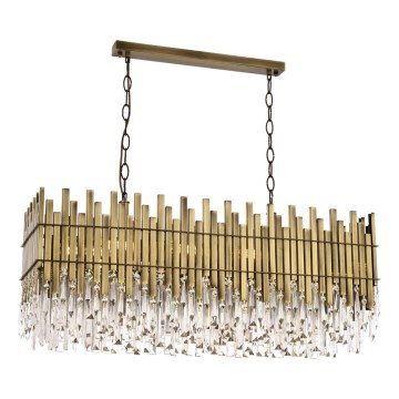 CRYSTALLINE hanglamp 8xE27/40W/230V messing