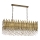 CRYSTALLINE hanglamp 8xE27/40W/230V messing