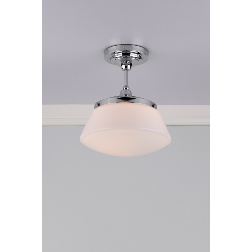 Där Lighting CAD0150 - Badkamer opbouwlamp CADEN 1xE27/60W/230V IP44 glanzend chroom