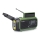 DAB+/FM-radio met handopwinding, zonnepaneel en LED-zaklamp 5V/2500 mAh groen/zwart