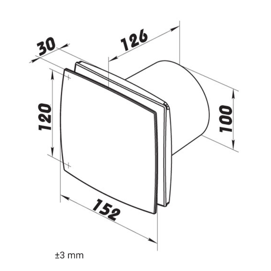 Dalap 41004 - Axiale ventilator 100 BF 12 14W/12V