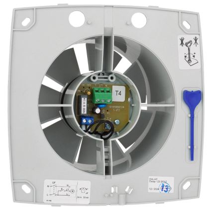 Dalap 41016 - Axiale ventilator met timer 100 BFAZ 16W/230V