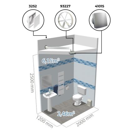 Dalap 41016 - Axiale ventilator met timer 100 BFAZ 16W/230V