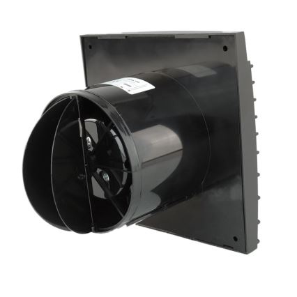Dalap 41095ZW - Axiale ventilator met timer en vochtsensor 100 DARK ZW 8,4W/230V