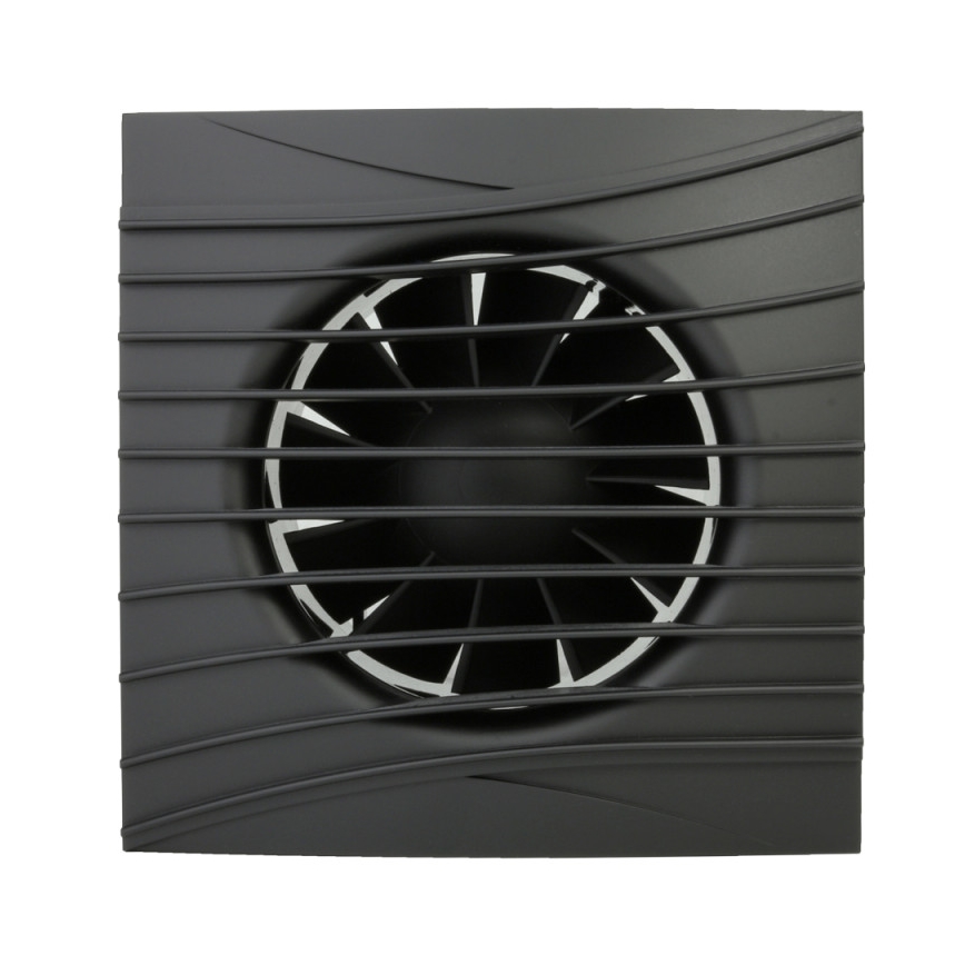 Dalap 41095ZW - Axiale ventilator met timer en vochtsensor 100 DARK ZW 8,4W/230V
