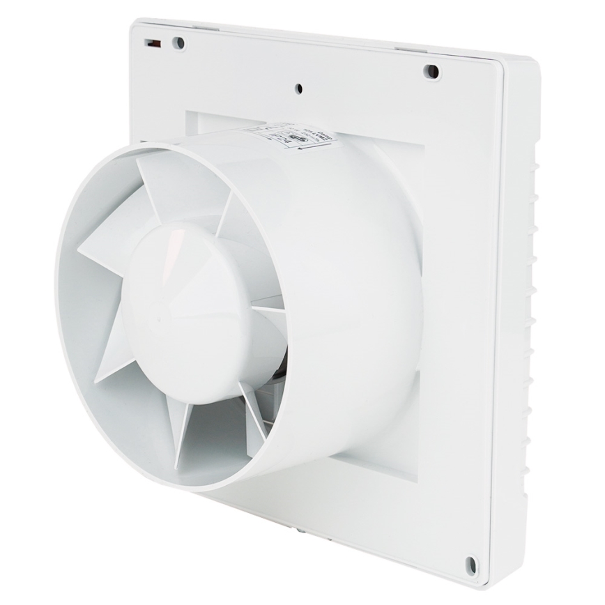 Dalap 41105 - Axiale ventilator met automatische lamellen en timer 100 LVZ 12 18W/12V