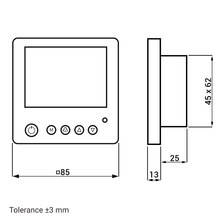 Dalap 55561 - Set van 2 kamer-warmteterugwinning ZEPHIR SIMPLE DOUBLE 7,61W/230V